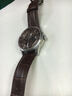 积优（JEAYOU）鳄鱼皮手表带男士双面真皮适配浪琴名匠天梭帝舵飞亚达欧米茄蝶飞万国葡萄牙百年灵真力时优原装 棕色 表耳21mm，表扣18mm 不配扣 实拍图