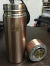 思宝保温杯男女士泡茶不锈钢杯子车载便携带滤网茶杯办公商务水杯双龙 A1水晶灰_240毫升 实拍图