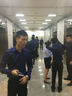 十米布（SHIMIBUman） 丝光棉长袖衬衫男免烫商务职业正装纯棉小领衬衫韩版修身白衬衣 藏青色方领 39 实拍图