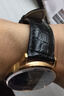 智盛（ZHISHENG）鳄鱼皮表带代用浪琴名匠卡地亚积家欧米茄真力时手表带真皮男女士 无扣黑皮 21mm 实拍图