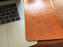 MOYIEAKAN 笔记本保护套13.3英寸15.6/14英寸内胆包 适用于苹果Macbook Pro M1保护壳air M2新款商务皮套 超薄款-浅咖色【皮纹】 15英寸 实拍图