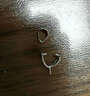 XD925银吊坠夹扣 大中小号吊坠扣 水晶琥珀蜜蜡吊坠夹扣银扣头   大号P072素银色 实拍图