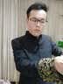 yhv立领唐装套装男修身青年中山装民族汉服盘扣龙纹婚礼伴郎表演主持 1621黑色龙纹套装 M (165) 实拍图