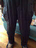 雅鹿中老年羽绒裤男士内胆内穿加厚加大码修身高腰保暖宽松下装 迷你藏青格（膝盖全羽绒） 4XL (190) 实拍图