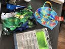 佳斯特（JAST） 儿童泳镜泳帽泳裤三件套 大小男童平角速干游泳裤 泳镜泳帽套装 绿色三件套 12Y 身高120-135cm/体重25-30kg 实拍图