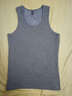 续点保暖背心男加绒加厚棉背心男士U领秋冬季紧身无袖修身贴身打底内搭内穿白色背心坎肩马甲 浅灰色 L（115-130斤左右） 实拍图