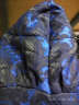 帝弗·润驰冬季2024年新款长款棉服连帽过膝修身复古加厚女士提花超长款外套 蓝色 2XL 晒单实拍图