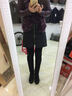 富贵鸟过膝长靴女冬新款女靴时尚高筒靴低跟女鞋内增高女靴子休闲长筒靴 黑色FN0214/1223 38 实拍图