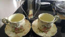友来福咖啡杯套装 欧式咖啡具杯子咖啡杯陶瓷典雅英伦红茶杯下午茶茶具 玫瑰两杯碟 实拍图
