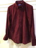 第五季商务休闲男装灯芯绒保暖衬衫男长袖修身纯棉水洗男士衬衣秋装加厚 红色SFL4M176 37 [参考体重：100-110斤] 实拍图