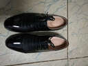 蜘蛛王皮鞋新款男士商务正装鞋英伦工作透气呼吸漆皮系带宴会男鞋93563 黑色 40 (250mm) 实拍图