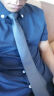 IFSONG 男士韩版窄领带 新郎结婚黑色深蓝色潮女休闲小领带6cm礼盒装 5CM深灰色ZDC120C 晒单实拍图