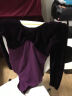 艾舞戈儿童舞蹈服秋冬女童拼绒练功服专业芭蕾舞连体服丝绒拉丁舞演出服 紫色-长袖-开裆 150 （身高145-155cm） 实拍图