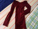 比瘦保暖美体打底内衣套装女士秋冬内搭紧身显瘦性感秋衣秋裤套装薄款 酒红色 均码 （75-130斤） 实拍图