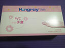 鸿锐（Hongray） hongray|鸿锐一次性丁腈护肤手套 橡胶乳胶PVC润肤 劳保实验 护肤蓝丁腈/100只1盒 S小号 实拍图