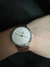 聚利时（Julius）品牌复古简约情侣皮带手表大小表盘男女款生活防水石英腕表JA-814 咖带白面小款 实拍图