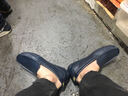 沙弋豆豆鞋男英伦韩版夏季潮流驾车鞋轻便休闲鞋男乐福一脚蹬懒人鞋大 蓝色 42 实拍图