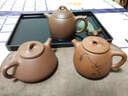 一茗金砂 宜兴紫砂壶茶壶茶具原矿黑墩头老紫泥透气性强吴海良270CC秦权壶 实拍图