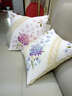 春天十字绣枕头套客厅卧室沙发线绣新款花卉十字绣抱枕 埃及棉 抱枕一对 46*46cm 无枕芯 实拍图