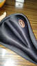 自行车坐垫套单车山地车死飞车座椅垫软硅胶鞍座套车座套透气减震骑行装备 加厚款-一字型 实拍图