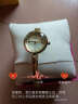 聚利时（Julius）时尚迷你小巧表盘精致镶水钻手链女表轻奢气质OL女士防水石英腕表 B金色 实拍图