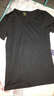 伽维德（JIAWEIDE）短袖t恤男纯棉夏季男生纯色韩版修身圆领半袖体恤紧身大码打底衫 黑色 M(体重100-115斤) 实拍图