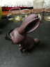 宜兴特色精品紫砂茶宠紫泥全手工雕塑茶玩摆件茶具配件欢乐兔/只 款式三 晒单实拍图