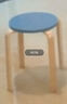 鼎尊家具-多色实木富洛塔小圆凳餐厅非塑料小凳子时尚餐凳现代简约板凳彩色休闲凳 -可多件罗放  A款浅蓝色 实拍图