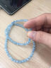 石传百世星光海蓝宝手串男女士摩根石绿柱石手链水晶生日七夕圣诞礼物 7A级珠径6毫米绕三圈手链 实拍图