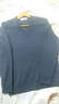 恒源祥100纯羊毛衫男士纯色v领秋冬季商务正装职业工装保暖上班百搭毛衣 深灰 S (165) 实拍图
