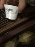 豹霖 茶漏汝窑茶漏功夫茶具配件茶叶滤茶器 陶瓷冰裂过滤网器 茶漏-雪花(不锈钢滤网) 实拍图