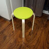 鼎尊家具-多色实木富洛塔小圆凳餐厅非塑料小凳子时尚餐凳现代简约板凳彩色休闲凳 -可多件罗放 A款柠檬黄色 实拍图