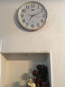 康巴丝（Compas）14寸挂钟立体创意客厅挂表石英钟现代时钟表 2641白色 实拍图