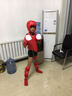 九日山散打护具套装训练拳套护胸头盔护裆护腿护齿护脚背武术搏击护具 红色八件套 S 实拍图