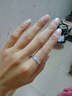 爱朵钻 pt999铂金爱的轨迹戒指男女款白金情侣pt999对戒 PT950【活口单只】重5.9-6.1克 实拍图