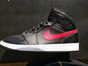 耐克（NIKE）男鞋 2025冬季新款AIR JORDAN 1运动鞋透气缓震时尚休闲篮球鞋 黑色 42.5 实拍图