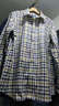 第五季 男装衬衫商务休闲衬衣男士长袖修身法兰绒磨毛格子保暖衬衫 SFL5T172 44 [参考体重：170-190斤] 实拍图