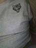 胖哥哥 大码男装加肥加大胖子体恤男士短袖T恤宽松圆领大码肥佬t恤 灰色狼图腾 3XL(胸围120) 实拍图