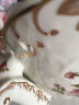 友来福 装饰品摆件工艺品家居饰品陶瓷果盘客厅摆件欧式 玫瑰-聚宝果盘 实拍图