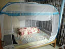 含羞精灵 蚊帐蒙古包免安装1.35m1.5m三开门无需支架家用大床宿舍床可折叠 实拍图