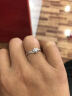 周六福钻石戒指铂金钻戒 群镶大钻四爪镶嵌女款钻戒求婚订婚结婚 10分 11号 实拍图