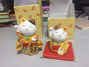 药师窑日本招财猫摆件招福招财小判金币日式治愈可爱生日结婚创意礼品 金运来福对猫（小号） 实拍图