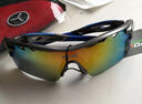 POLISI专业偏光骑行眼镜男女款户外运动自行车眼镜防风沙护目镜骑行装备 银灰（5组镜片+偏光） 实拍图