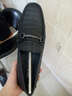 羚步 豆豆鞋男真皮春夏季社会青年懒人鞋商务休闲皮鞋乐福男鞋 黑色 41 实拍图
