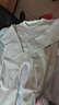 涵菡乐 婴儿连体衣秋季保暖新生儿衣服初生婴儿内衣男女宝宝爬服纯棉 薄款开档浅绿色 73码(约适合身高70CM内) 实拍图