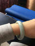 玉荔缘 天然青白玉手镯 女款碳酸盐质玉镯子羊脂玉石手镯玉器 附证书 57mm-58mm 实拍图