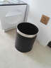帝梵不锈钢无盖双层垃圾桶加厚创意时尚家用客厅酒店办公室卫生间厨房 10L黑色雕花 实拍图