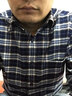 第五季（SmartFive）商务休闲格子衬衫男装加厚保暖法兰绒磨毛男士衬衫长袖修身衬衣 蓝白格SFL5U254 38 (体重参考56-60kg) 实拍图