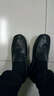 沙弋豆豆鞋男英伦韩版夏季潮流驾车鞋轻便休闲鞋男乐福一脚蹬懒人鞋大 黑色 42 实拍图