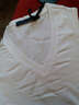 拓品 纯棉v领宽肩背心男无袖打底衫夏季运动上衣服健身紧身坎肩汗背心 白色 S /165（欧版） 实拍图